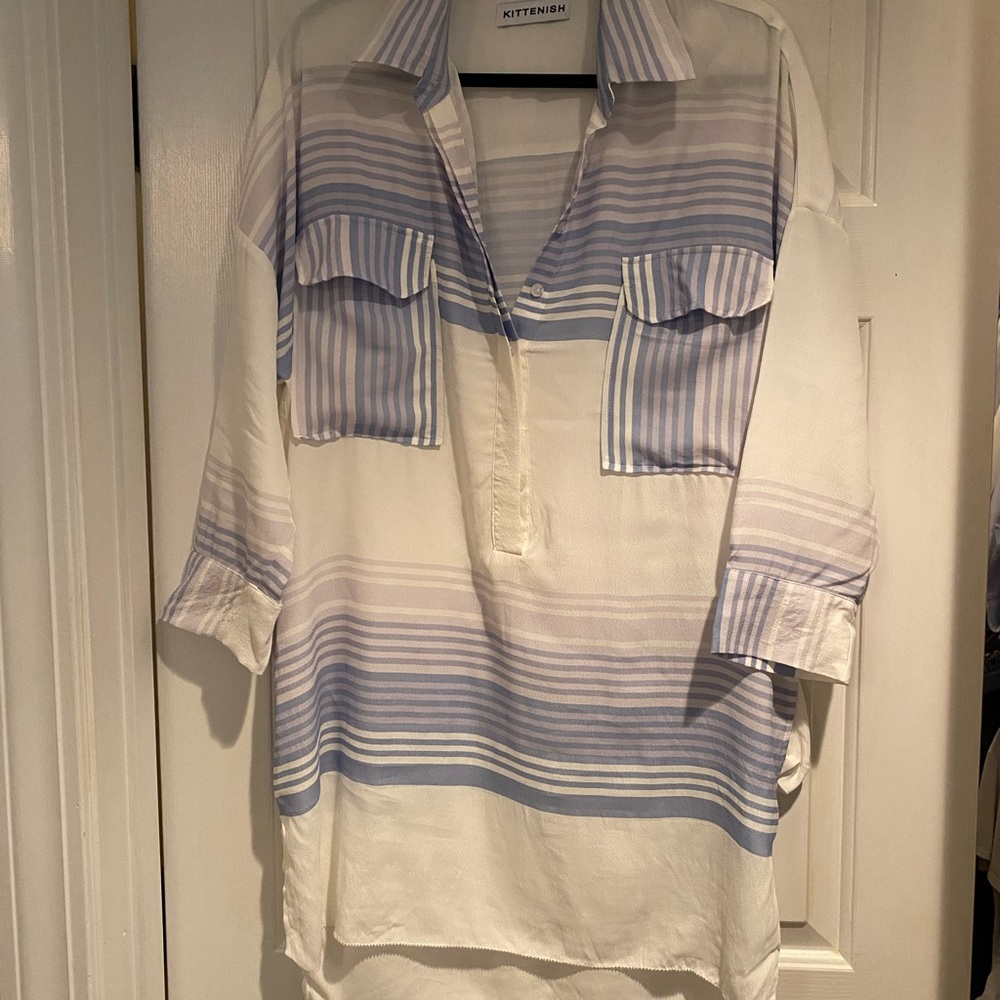 Kittenish 3/4 Sleeve Coverup
